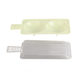 Microwave Egg Poacher Two Compartment Microwave Egg Steaming Tray Kitchen Supplies
