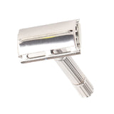 Beard Trimmer Professional Metal Retro Manual Safety Beard Trimmer with Blade for Men