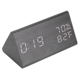 Wooden Alarm Clock, Wood LED Digital Desk Clock With Time Temperature Adjustable Brightness In Australia - Darrahopens
