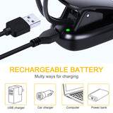Reading Light, 14 LED USB Rechargeable and Eyecare Book Light, Flexible Clip Reading Lamp