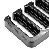 10 Slot Tie Belt Scarf Rack Organizer Sturdy Plastic Closet Wardrobe Space Saver Black