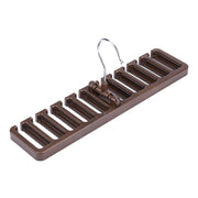 10 Slot Tie Belt Scarf Rack Organizer Sturdy Plastic Closet Wardrobe Space Saver Brown In Australia - Darrahopens