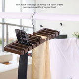 10 Slot Tie Belt Scarf Rack Organizer Sturdy Plastic Closet Wardrobe Space Saver Brown In Australia - Darrahopens