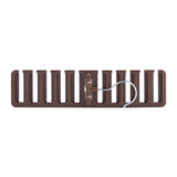 10 Slot Tie Belt Scarf Rack Organizer Sturdy Plastic Closet Wardrobe Space Saver Brown