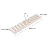 10 Slot Tie Belt Scarf Rack Organizer Sturdy Plastic Closet Wardrobe Space Saver Beige In Australia - Darrahopens