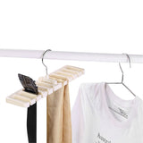 10 Slot Tie Belt Scarf Rack Organizer Sturdy Plastic Closet Wardrobe Space Saver Beige In Australia - Darrahopens