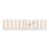 10 Slot Tie Belt Scarf Rack Organizer Sturdy Plastic Closet Wardrobe Space Saver Beige
