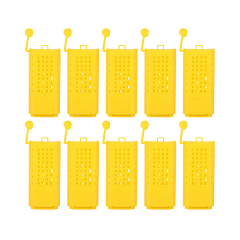 10Pcs Plastic Queen Bee Cages Transporting Catcher Beekeeper Beekeeping Tool In Australia - Darrahopens