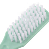 Multi functional Plastic Shoe Cleaning Brush Bushy Nylon Bristles Scrubber Washing Tool(Green)