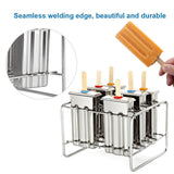 Stainless Steel Molds Ice Cream Industrial Home Kitchen DIY Ice Pop Mould Maker Tool(1#)