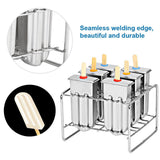Stainless Steel Molds Ice Cream Industrial Home Kitchen DIY Ice Pop Mould Maker Tool(2#) In Australia - Darrahopens