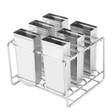 Stainless Steel Molds Ice Cream Industrial Home Kitchen DIY Ice Pop Mould Maker Tool(4#)