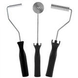 Aluminum Alloy Fiberglass Bubble Laminating Roller ABS Handle for GRP FRP Resin Work (3pcs/set)