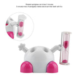 Toothbrush Holder Children Tooth Brushing Hourglass 3 Minutes Countdown Timer(Pink) In Australia - Darrahopens