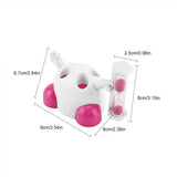 Toothbrush Holder Children Tooth Brushing Hourglass 3 Minutes Countdown Timer(Pink)