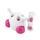 Toothbrush Holder Children Tooth Brushing Hourglass 3 Minutes Countdown Timer(Pink)