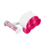 Toothbrush Holder Children Tooth Brushing Hourglass 3 Minutes Countdown Timer(Pink)