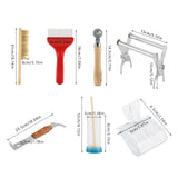 7Pcs A Set of Beekeeping Equipment Kit Bee Brush Uncapping Fork Beekeeper Tools