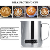 600ml Stainless Steel Milk Frothing Pitcher Espresso Coffee Cup Mugs with Measurement In Australia - Darrahopens