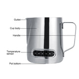 600ml Stainless Steel Milk Frothing Pitcher Espresso Coffee Cup Mugs with Measurement