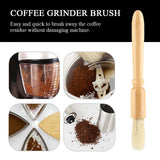 Coffee Grinder Machine Cleaning Brush Solid Wooden Handle Practical Cleaner Tool Accessory In Australia - Darrahopens