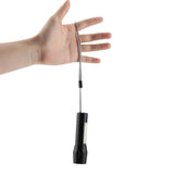 Portable XPE + COB Waterproof Telescopic Zoom 3 Modes LED Torch Outdoor