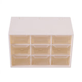 Portable Plastic 9 Lattice Mini Cabinets Drawer Jewelry Cosmetic Storage Box White In Australia - Darrahopens