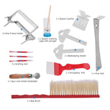 12Pcs Beekeeping Tools Kit Stainless Steel Hive Tool Bee Brush Extracting Fork In Australia - Darrahopens