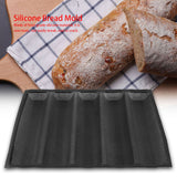 Silicone Oblong Shape Bread Molds Baguette Pan French Bakeware Tray In Australia - Darrahopens