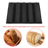 Silicone Oblong Shape Bread Molds Baguette Pan French Bakeware Tray In Australia - Darrahopens