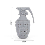 Cute Silicone Tea Infuser Food Grade Grenade Shape Design Tea Filter Funny Tea Strainer