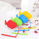 Cute Silicone Tea Infuser Food Grade Fish Shape Design Tea Filter Funny Tea Strainer