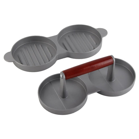 Aluminum Alloy NOn Stick Double Burger Press Mold Hamburger Meat Beef Kitchen Tools In Australia - Darrahopens