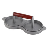 Aluminum Alloy NOn Stick Double Burger Press Mold Hamburger Meat Beef Kitchen Tools