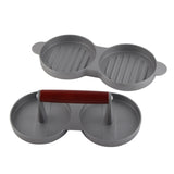 Aluminum Alloy NOn Stick Double Burger Press Mold Hamburger Meat Beef Kitchen Tools