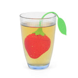 Cute Silicone Tea Infuser Food Grade Strawberry Shape Design Tea Filter Funny Tea Strainer In Australia - Darrahopens