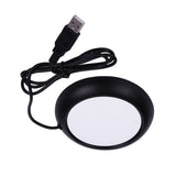 USB Wood Grain Cup Warmer Heat Beverage Mug Mat Office Tea Coffee Heater Pad Black
