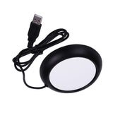 USB Wood Grain Cup Warmer Heat Beverage Mug Mat Office Tea Coffee Heater Pad Black
