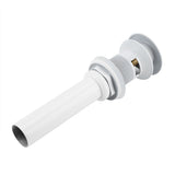 Kitchen Bathroom Basin Sink White Coating Brass Pop Up Drain Stopper with Overflow Hole
