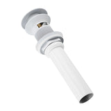 Kitchen Bathroom Basin Sink White Coating Brass Pop Up Drain Stopper with Overflow Hole