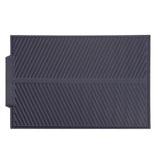 Rectangle Silicone Drain Mat Drying Dishes Pad Heat Resistant Slip proof Tray(Grey) In Australia - Darrahopens