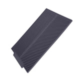 Rectangle Silicone Drain Mat Drying Dishes Pad Heat Resistant Slip proof Tray(Grey)