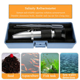 Seawater Salinity Meter Aquarium Optics Refractometer Temperature ATC Digital 0 - 10% In Australia - Darrahopens