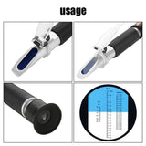 58~92% Wort Specific Gravity Refractometer Beer Fruit Juice Wine Sugar Test