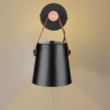 Modern Wooden Iron Bedroom Wall Mount Lamp Porch Corridor Study Light Fixture Room Decor(Black) In Australia - Darrahopens