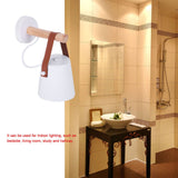 Modern Wooden Iron Bedroom Wall Mount Lamp Porch Corridor Study Light Fixture Room Decor(White) In Australia - Darrahopens