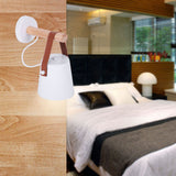 Modern Wooden Iron Bedroom Wall Mount Lamp Porch Corridor Study Light Fixture Room Decor(White) In Australia - Darrahopens