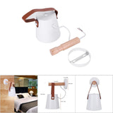 Modern Wooden Iron Bedroom Wall Mount Lamp Porch Corridor Study Light Fixture Room Decor(White)