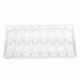 16 Grid Transparent Acrylic Larger Compact Organizer Power Eyebrow Powder Holder Store Box