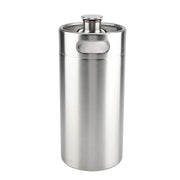 4L Mini Stainless Steel Beer Barrel with Spiral Cover Lid Practical Home Hotel Supplies